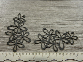 Kukkariipus, 35x16mm, musta, 1kpl