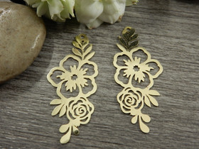 Kukkariipus, 35x15mm, vaaleakulta, 1kpl