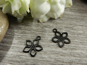 Kukkariipus, 9x7mm, musta, 1kpl