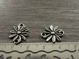 Kukkariipus/linkki, 16x13mm, kromi, 1kpl