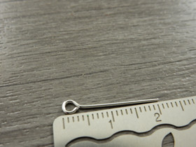 Korupiikki silmukka, 20x0.7mm, kirkashopea, 100kpl