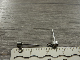 Korvakorutappi lenkillä, 4x13mm, rst, 1pari