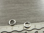 Välirengas, 6x1mm, avattava, kirkashopea, 100kpl