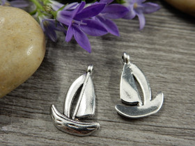 Veneriipus, 19x12mm, kromi, 1kpl