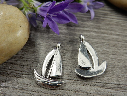 Veneriipus, 19x12mm, kromi, 1kpl