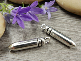 Luotiriipus, 23x5mm, kromi, 1kpl