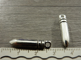 Luotiriipus, 23x5mm, kromi, 1kpl