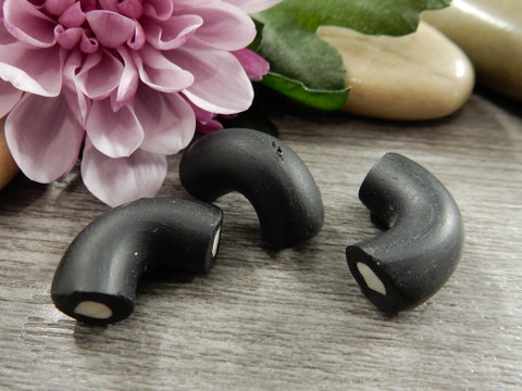 Fimohelmi laku, n.19x12x8mm, musta, 10kpl