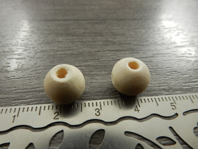 Puuhelmi, 10mm, vaaleanruskea, 10kpl