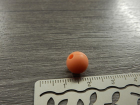 Silikonihelmi, 9mm, oranssi, 1kpl