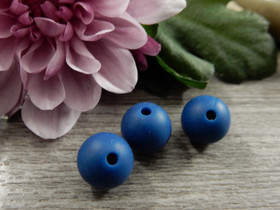 Silikonihelmi, 9mm, sininen 1kpl