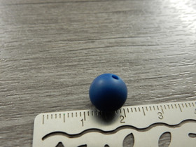 Silikonihelmi, 9mm, sininen 1kpl