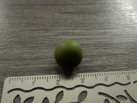 Silikonihelmi, 12mm, maastonvihreä, 1kpl