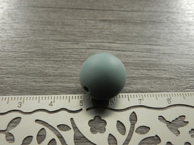 Silikonihelmi, 15mm, vaaleapetrooli, 1kpl