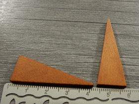 Puuriipus kartio, 40x14mm, ruskea, 1kpl