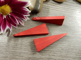 Puuriipus kartio, 40x14mm, punainen, 1kpl