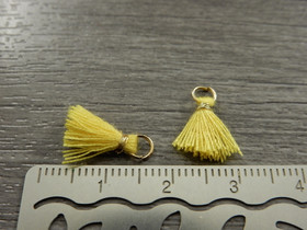 Tasseliriipus, 10mm, keltainen, 1kpl