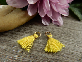 Tasseliriipus, 10mm, keltainen, 1kpl