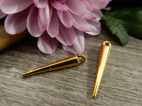 Piikkiriipus, 21x3mm, kulta, 1kpl