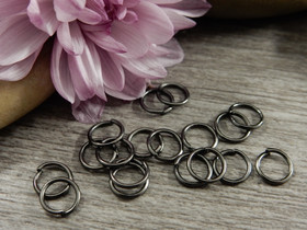 Välirengas, 6x0.7mm, avattava, gunmetal, 100kpl