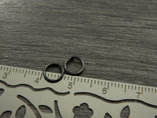 Välirengas, 6x0.7mm, avattava, gunmetal, 100kpl