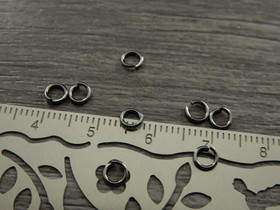 Välirengas, 4x0.7mm, avattava, gunmetal, 100kpl