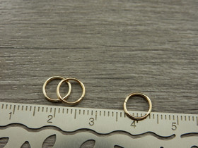 Välirengas, 7x0.7mm, avattava, vaaleakulta, 50kpl