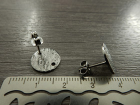 Korvakorutappi+lukko aalto, 12x10mm, rst, 1pari