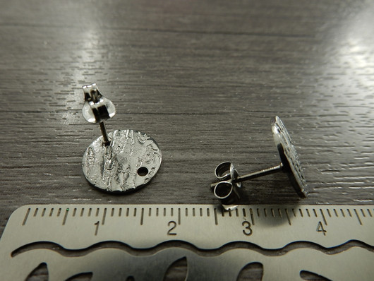 Korvakorutappi+lukko aalto, 12x10mm, rst, 1pari