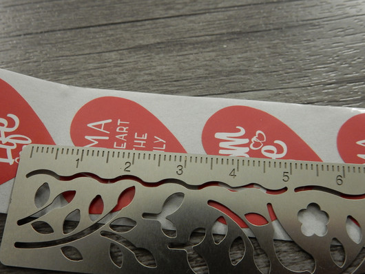 Mama/mom tarra, 25mm, punainen, 10kpl