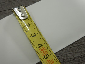 Sellofaanipussi reiällä, 5x26cm, valkoinen, 1kpl