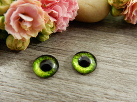 Kapussi silmä, 8mm, vihreä, 1kpl