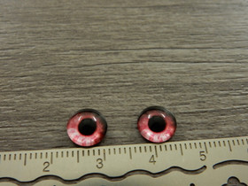 Kapussi silmä, 8mm, pinkki, 1kpl