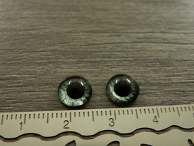 Kapussi silmä, 8mm, harmaa, 1kpl