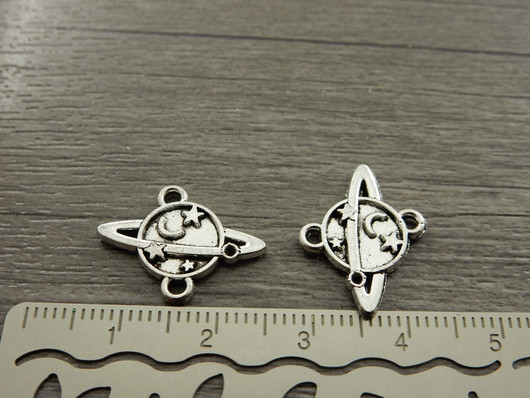 Planeettariipus/ linkki, 15x19mm, kromi, 1kpl