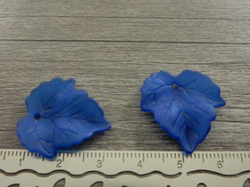 Lehtiriipus akryyli, 23x21mm, sininen, 1kpl