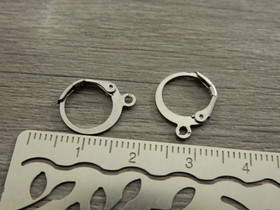 Korvakorurengas lenkillä, 14x12x0.6mm, rst, 1pari