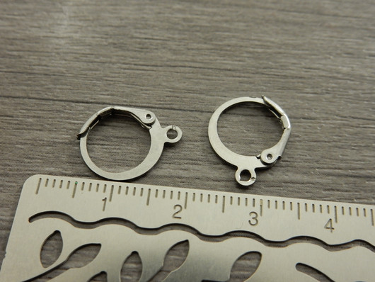 Korvakorurengas lenkillä, 14x12x0.6mm, rst, 1pari