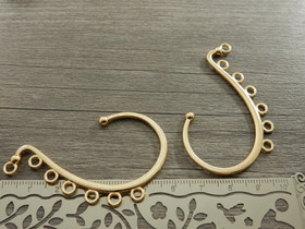 Korvantauskoru, 60x36mm, vaaleakulta, 1pari