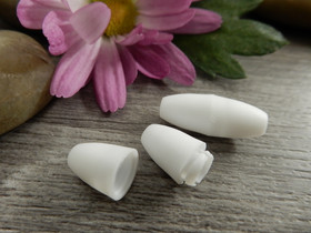 Turvalukko, 20x8mm, valkoinen, 1kpl