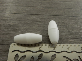 Turvalukko, 20x8mm, valkoinen, 1kpl