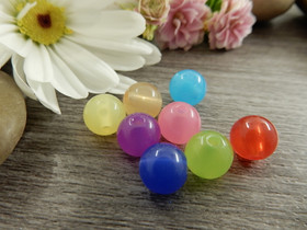 Akryylihelmi karkki, 8mm, mix setti, 20kpl