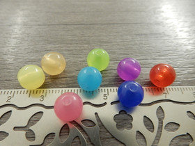 Akryylihelmi karkki, 8mm, mix setti, 20kpl