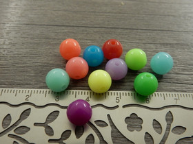 Akryylihelmi karkki, 8mm, mix setti, 20kpl