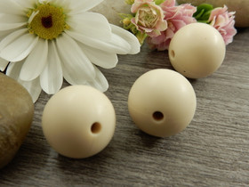 Silikonihelmi, 15mm, beige, 1kpl