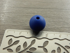 Silikonihelmi, 12mm, tummansininen, 1kpl