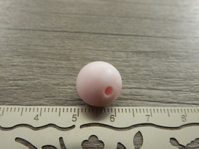 Silikonihelmi marmori, 12mm, vaaleapinkki, 1kpl