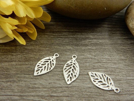 Lehtiriipus, 11x5mm, kirkashopea, 1kpl