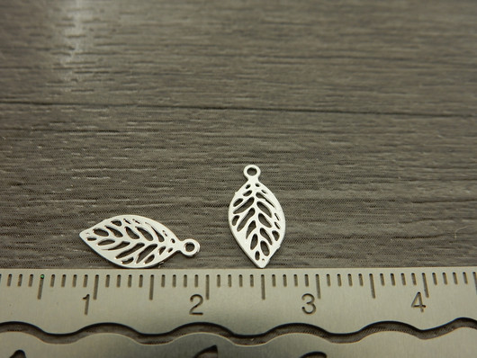 Lehtiriipus, 11x5mm, kirkashopea, 1kpl