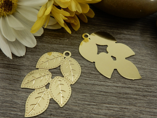 Lehtiriipus, 31x19mm, vaaleakulta, 1kpl
